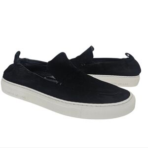 Tamara Mellon Suede Slip-On Sneakers in Black Size 9